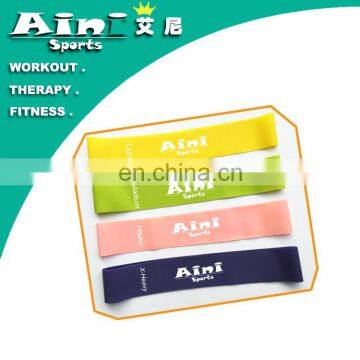 resistance loop/exercise resistance band/customized logo print resistance bands set