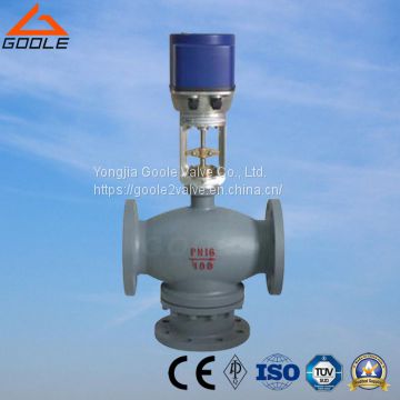 Electric  Three Way (3-way) Mixing Flow Regulating Valve (ZDLQ)