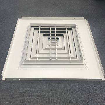 Hvac Air Terminals Square Ceiling Replacement 4 Way Air Diffuser photo-4
