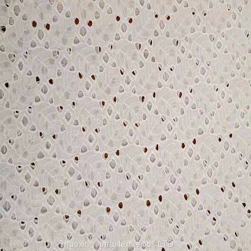 new design embroidered cotton voile fabric lace