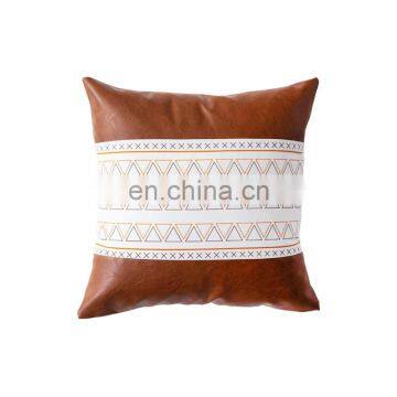 RAWHOUSE High Quality Leather Throw Cushion Cover Couch Sofa Cotton Square Decorative Pillowcase photo-3