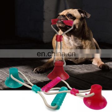 suction cup toy accept  custom color toy durable and strong dog tug toy