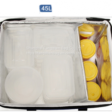 Big Waterproof Thermal Insulated Food Delivery Grocery Bag For Catering, Restaurants Delivery Drivers Backpack Delivery Bag photo-2