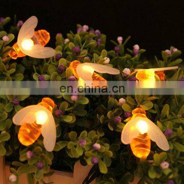 Solar Honey Bee LED String Lights Christmas Outdoor Garden Decoration Fairy Lights Garland photo-3