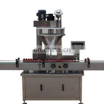 Semi Automatic Touch Screen Curry Powder Filling Packing Equipment for Bottles / Auger Filler / Split Hopper