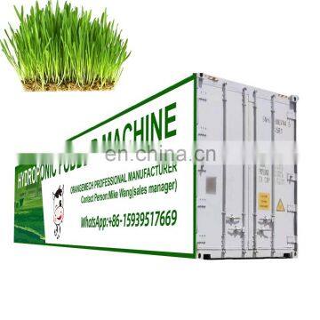 Professional manufacturer 1500kg barley green grass automatic hydroponic fodder machine