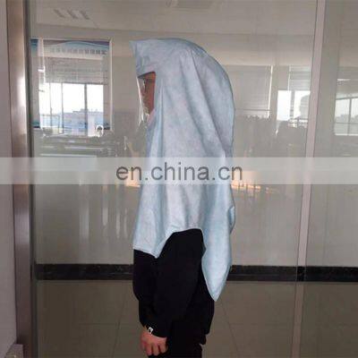 Disposable Surgical Kit Surgeon White Blue Medical Anti-Fog T4 Head Cover Helmet With Face Eye Shield Protection Hood Cover photo-4