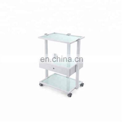 metal glass trolley beauty salon trolley in USA stock