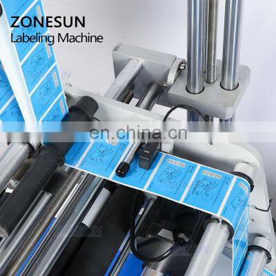 ZONESUN ZS-TB150PB Scratch Card Flat Surface Bottle Pouch Automatic Labeling Sticking Machine For Cosmetics photo-4