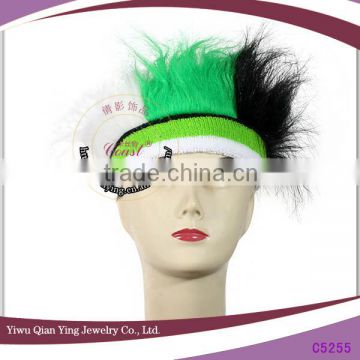 sales promotion mixed color sports supporters fan wigs