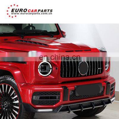 2020 2021 G class w464 G63 body kit for w464 G63 to TOP style with front lip diffuser carbon bonnet and carbon finber auto parts