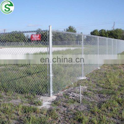 6 foot chain link fence diamond mesh pvc fencing for sale