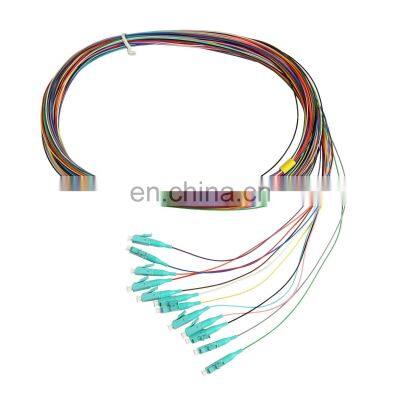 12 Color Fiber Cores LC OM3 50/125 62.5/125  0.9mm Fiber Optic Pigtail Fiber Patch cord pigtail om3 lc