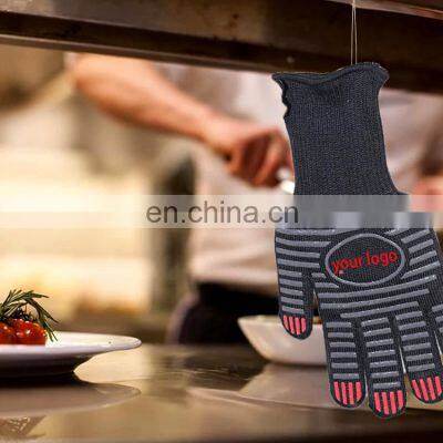 EN407 Certified Heat Resistant BBQ Grill Kitchen Cooking Work Gloves