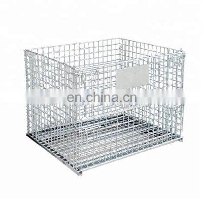 industrial stackable storage wire mesh containers wire mesh food storage container