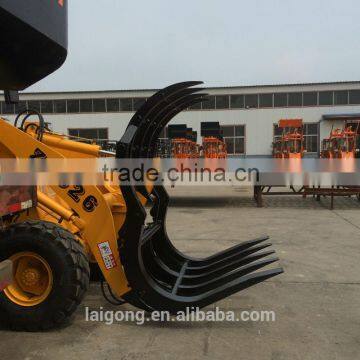 wheel loaders zl15 with hydraulic clamshell bucket/ grab bucket