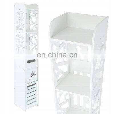 Bathroom Cabinet White Post OPENWORK BASKET photo-2