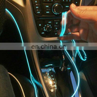 RTS Autoaby 5m Car Interior Accessories Atmosphere Light USB DIY Decoration Dashboard Console LED Cold Light Line