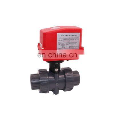 Pvc Motorized Valve Thread Socket Glue Dn32 Dn40 CTF-002 20NM 220V Pvc Motorized Upvc Ball Valve photo-4