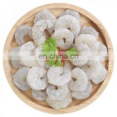 frozen white prawns meat peeled undeveined PD vannamei shrimp