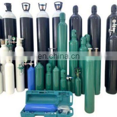 Factory Direct ISO9809 150bar 40L Oxygen/ Co2/ Nitrogen/ Argon/ Helium Gas Steel Cylinder High Pressure Oxygen Cylinder 40L photo-3