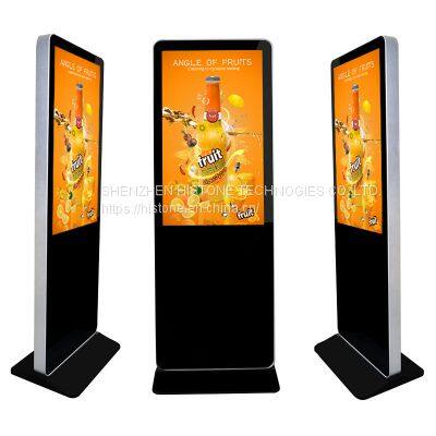 China factory 55 Inch Floor Stand totem TFT LCD Digital Signage Indoor LCD Digital Display Advertising Screen touch kiosk