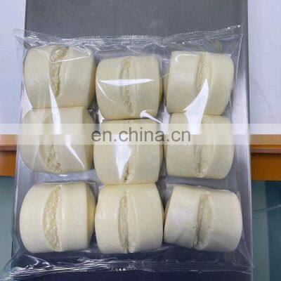 Frozen Dumplings Buns Burgers Mochi Siomai Automatic Flow Wrapper Pillow Packing Machine Bag Making Box Motion Hot Sealer 1600