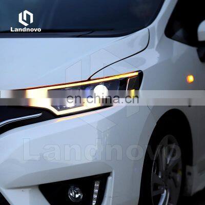 Landnovo Best Selling Led Head Light Suitable for Honda Fit Jazz 2014-2019 Front Led Light Headlight Headlamp