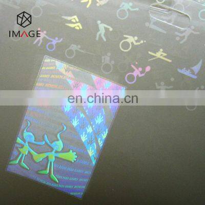 Shiny Transparent Custom Laser Holographic Pouches for ID Cards photo-4