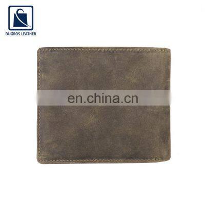 New Arrival Stylish and Elegant Design Buff Antique Fitting Open Closure Men Genuine Leather Wallet/ Leather Purse photo-4