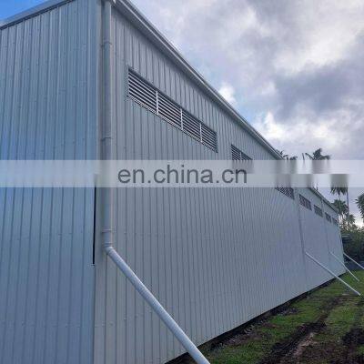 50x80ft Oem/odm 100-150kmh Wind Load Shed Window Steel Structure Building Shanghai Hangar For Sale photo-5