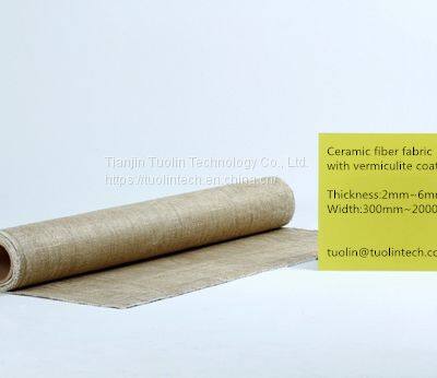 Ceramic Fiber Fabric With Vermiculite Coating photo-2