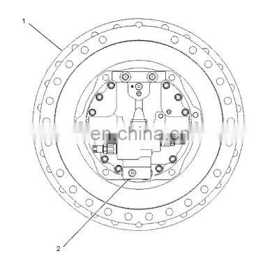 In Stock Excavator Parts 199-4652 199-4691 199-4661 385C Hydraulic Travel Motor 385B Final Drive For CAT