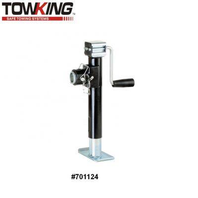 TOWKING Male Tubular Mount 5000lbs 10'' Lift Agricultural Trailer Jacks Top Wind Trailer Jack