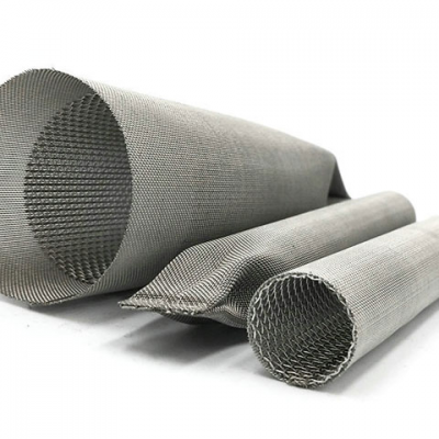 50 100 150 200 300 500 Micron 304 Stainless Steel Woven Wire Mesh Screen Cylinder Filter Tube