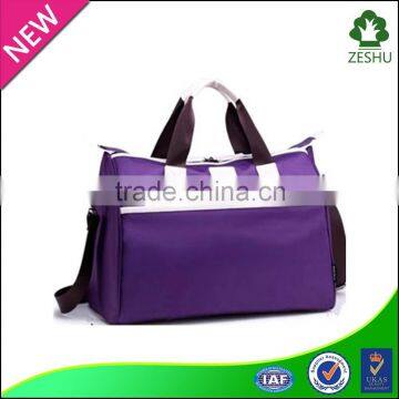 New nylon traveling bag fashion purple big capacity bag