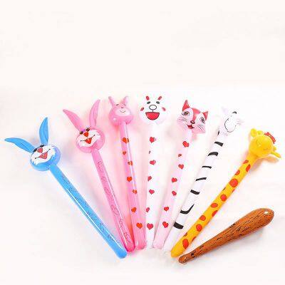 Popular Cartoon Inflatable Animal Stick for Children Gifts PVC Inflated Long Rod Party Decorations photo-4