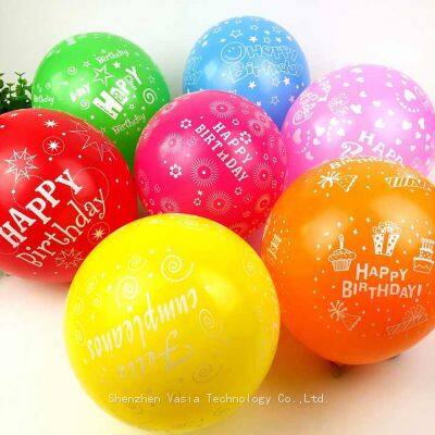 Factory Direct Custom-Printed Balloons - Happy Birthday Logos on Latex Balloons, Branded Event Balloons