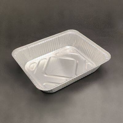 Longstar High Quality Rectangular Aluminum Foil Tray for Roasting Baking Grilling and Food Packaging