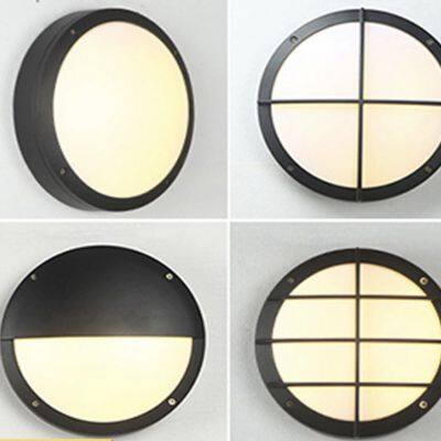 Outdoor waterproof and moisture-proof lamp round square aluminum outdoor balcony corridor simple three-proof ceiling lamp