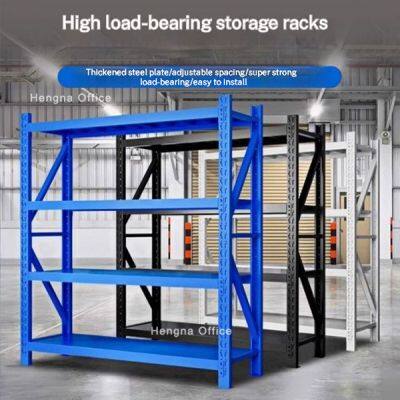 HN05-hjm Flat-Pack 5-Tier Industrial Metal Shelving Unit for Warehouse Distribution Centers | Optimized CBM for Sea Freight Savings