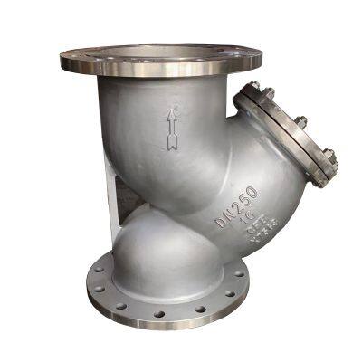 8'' 150 LB Carbon Steel Industry Grade Y Type Flange End Strainer With Stainless Steel 304 Filter WCB Gate Valve
