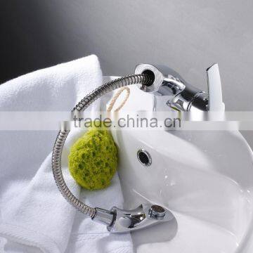 Fashion China faucet factory Brass Pull out Basin Faucet