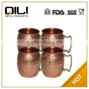 Custom copper plating Moscow Mule mug,solid copper mugs