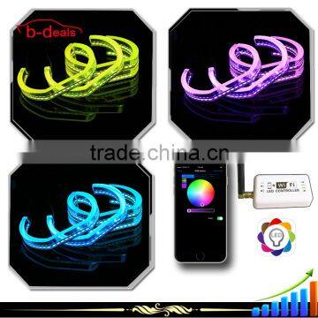 RGB Crystal angel eyes multi colors wifi control rgb angel eyes for bmw e90 e91