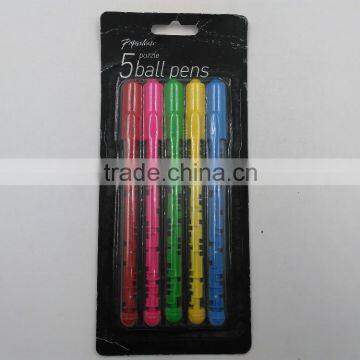 promotional ball pen novel platic pen