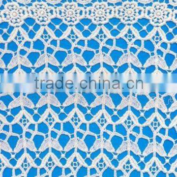 High quality beautiful heavy cotton guipure for dress lace fabric