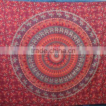 Printed Cotton Mandala Tapestry New Design Wall Hanging Wholesale Price Bedsheet Bohemian Throw photo-4