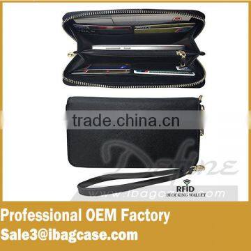 RFID Leather Wallet Promotion Blocking Credit Card Case RFID Wallet