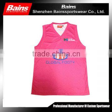 High quality sleeveless wholesale football shirt maker